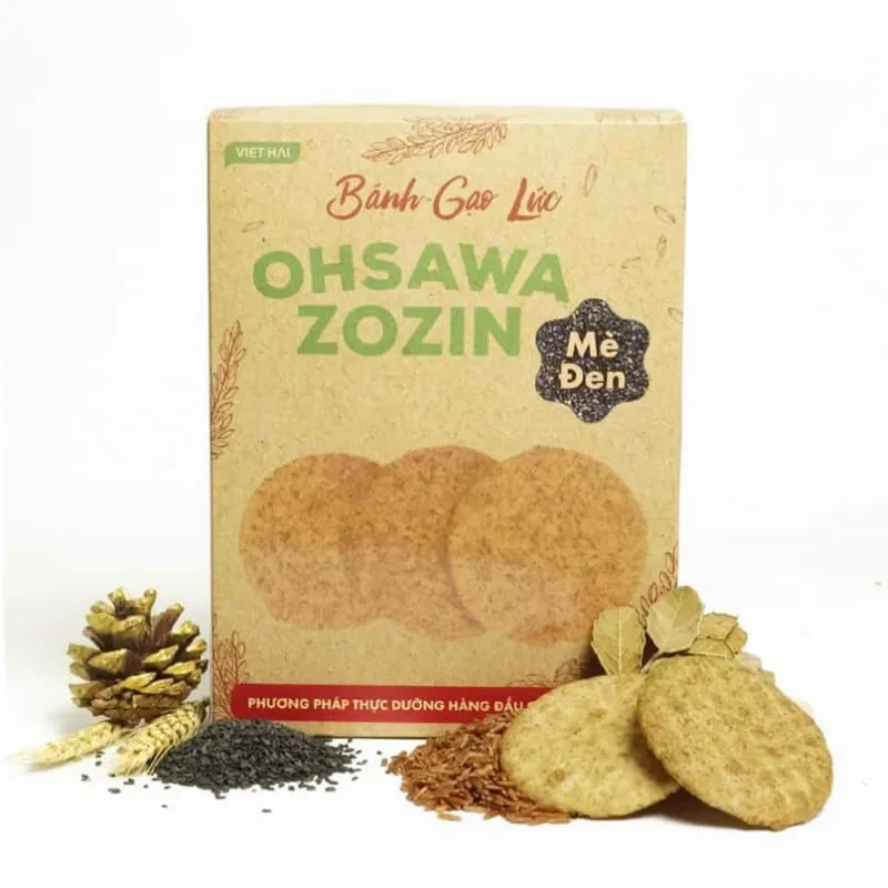 Bánh gạo lức mè đen Ohsawa Zozin