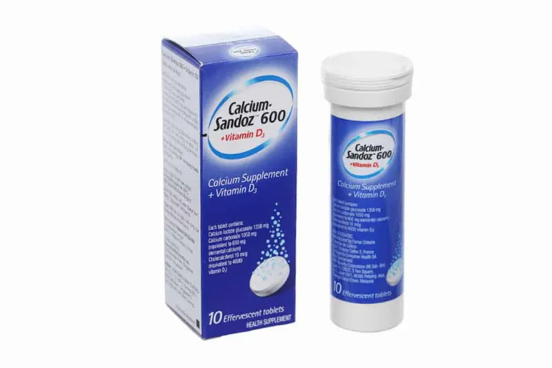 thuốc bổ sung canxi viên sủi sandoz