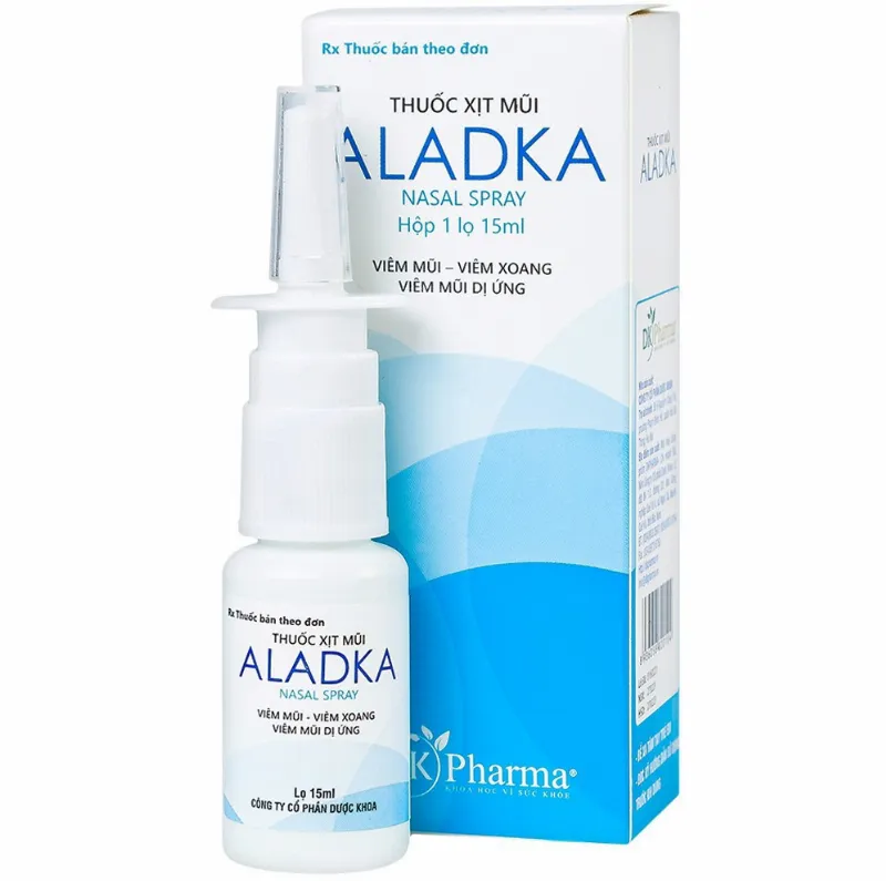 Thuốc xịt mũi Aladka là sản phẩm của công ty Cổ phần Dược Khoa