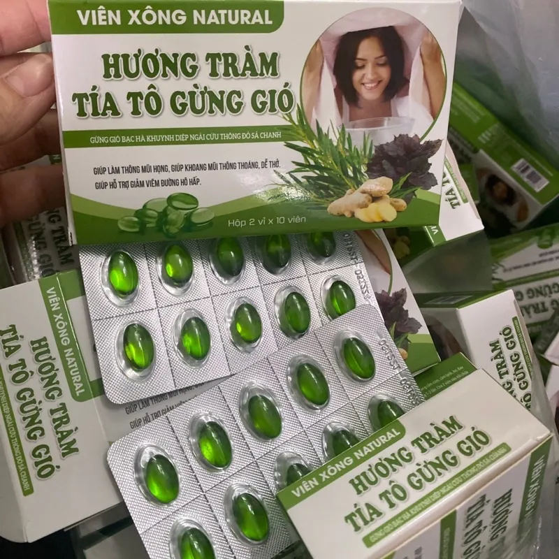 Viên xông hương tràm tía tô